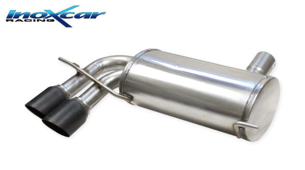 INOX CAR - POSTERIORE CON USCITA 2X DIAM. 80 RACING BLACK CERAMIC AUDI S3 8P 2.0 TFSI 265CV 2006