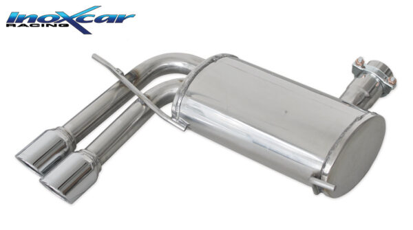 INOX CAR - POSTERIORE CON USCITA 2 X DIAM. 80 X-RACE AUDI S3 8P SPORTBACK 2.0 TFSI 265CV 2008