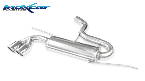 INOX CAR - POSTERIORE CON USCITA 2 X DIAM. 80 X-RACE AUDI A3 8P 2.0 16V TFSI 200CV 2005
