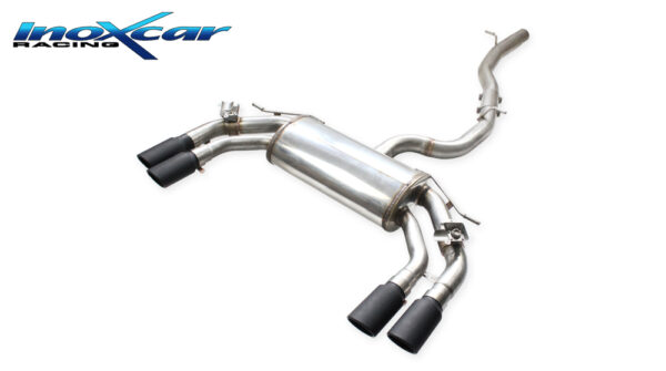 INOX CAR - TUBO CENTRALE DIRETTO + TERMINALE SILENZIATO + VALVOLE CON MONTAGGIO MOTORINI ELETTRICI CUPRA ATECA 2.0 TFSI 300CV 4-DRIVE 2020