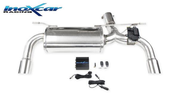 INOX CAR - POSTERIORE CON USCITA DIAM.80 RACING DX+SX+ VALVOLA CON MOTORINO ELETTRICO + TELECOMANDO BMW SERIE 2 F23 M235i 326CV 2015