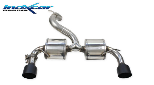 INOX CAR - TERMINALE CON USCITA DIAM. 114 RACING BLACK CERAMIC DX+SX FORD FOCUS MK3 2.3I RS TURBO (350CV) 2016
