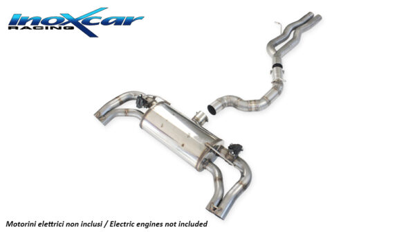 INOX CAR - TUBO CENTRALE DIRETTO + TERMINALE SILENZIATO + VALVOLE CON MONTAGGIO MOTORINI ELETTRICI DI SERIE AUDI RS3 8Y SPORTBACK 2.5 TFSI 400CV QUATTRO 2022