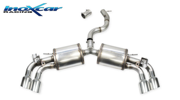 INOX CAR - POSTERIORE CON 2 SILENZIATORI+VALVOLE CON MONTAGGIO MOTORINI ELETTRICI AUDI S3 8Y 2.0 TFSI 310CV 2021