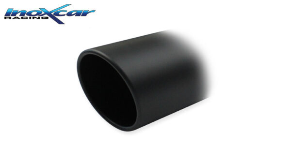 INOX CAR - TUBO CENTRALE DIRETTO + POSTERIORE CON USCITA DIAM. 100 X-RACE BLACK MATTE DX+SX BMW SERIE 2 G42 220i 2.0 COUPE 184CV 2023