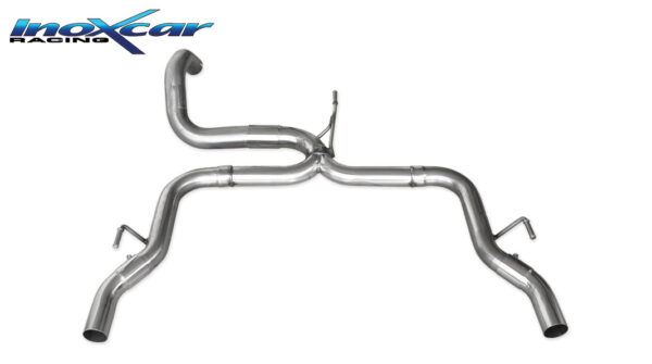 INOX CAR - POSTERIORE SENZA SILENZIATORE CON USCITA DIAM. 54 DX+SX PEUGEOT 308 (2° serie) GTI 1.6 (270CV) 2015