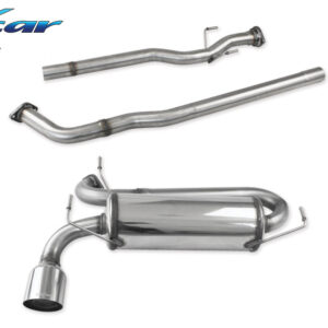 INOX CAR - TUBO CENTRALE DIRETTO + POSTERIORE CON USCITA DIAM.100 RACING NISSAN JUKE 1.6 TURBO 4WD (190CV) 2011-2014