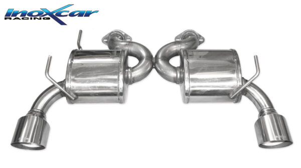 INOX CAR - POSTERIORE CON USCITA DIAM. 114 RACING DX+SX NISSAN 370Z NISMO 3.7 V6 (344CV) COUPE/CABRIO 2014