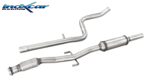 INOX CAR - TUBO CENTRALE CON SILENZIATORE PEUGEOT 208 GTI 1.6 16V TURBO (200CV) 2013