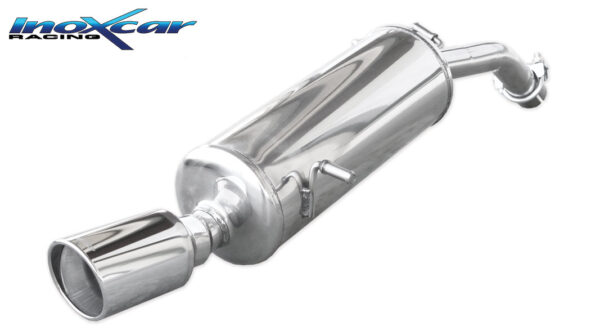 INOX CAR - POSTERIORE CON USCITA SINGOLA DIAM. 100 X-RACE PEUGEOT 208 GTI 1.6 16V TURBO (200CV) 2013