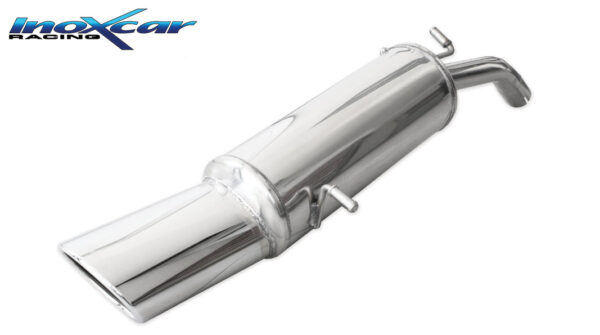 INOX CAR - POSTERIORE CON USCITA SINGOLA OVALE PEUGEOT 208 GTI 1.6 16V TURBO (200CV) 2013