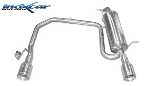 INOX CAR - POSTERIORE DUPLEX CON USCITA DIAM.102 PEUGEOT 208 GTI 30TH 1.6 16V TURBO (208CV) 2015
