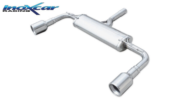 INOX CAR - POSTERIORE CON USCITA DIAM.102 DX+SX MINI COUNTRYMAN COOPER S R60 1.6 TURBO (184CV) 2010