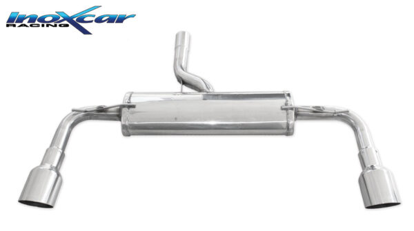 INOX CAR - POSTERIORE CON USCITA DIAM.102 RACING DX+SX MINI COUNTRYMAN COOPER S R60 1.6 TURBO (184CV) 2010
