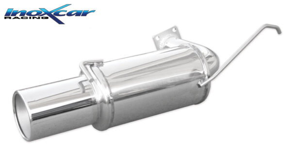 INOX CAR - POSTERIORE CON USCITA SINGOLA DIAM. 102 MEGA MITSUBISHI LANCER EVO VII (280CV) 2001-2003