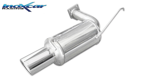 INOX CAR - POSTERIORE CON USCITA SINGOLA DIAM.100 X-RACE MITSUBISHI LANCER EVO IX 2.0 16V (280CV) 2006-2008