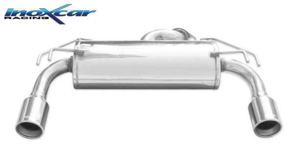 INOX CAR - POSTERIORE CON USCITA SINGOLA DIAM. 102 DX+SX MITSUBISHI LANCER EVO X 2.0 TURBO 295CV 2009