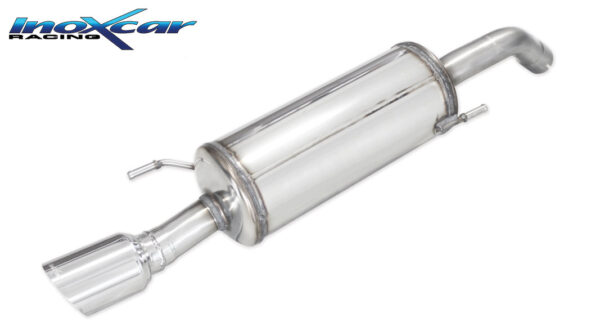 INOX CAR- POSTERIORE SENZA SILENZIATORE CON USCITA DIAM. 90 RACING OPEL ADAM S 1.4 TURBO (150CV) 2015