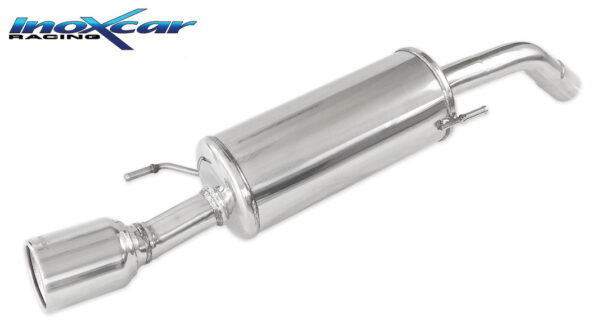 INOX CAR- POSTERIORE SENZA SILENZIATORE CON USCITA DIAM. 102 RACING OPEL ADAM S 1.4 TURBO (150CV) 2015