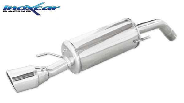 INOX CAR- POSTERIORE CON USCITA DIAM. 100 X-RACE OPEL ADAM S 1.4 TURBO (150CV) 2015