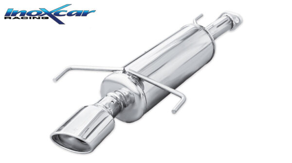 INOX CAR - POSTERIORE CON USCITA SINGOLA OVALE OPEL ASTRA G 1.6 75CV 98-04