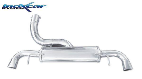 INOX CAR -  POSTERIORE SILENZIATO USCITA DX+SX OPEL ASTRA J OPC 2.0 TURBO (280CV) 2012