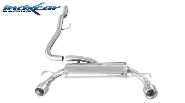 INOX CAR - POSTERIORE DUPLEX CON USCITA DIAM. 102 OPEL CORSA D 1.6 16V TURBO OPC (192CV) 2007