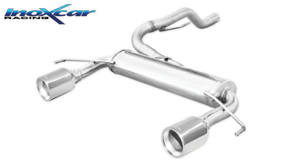 INOX CAR - POSTERIORE CON USICTA DIAM.102 DX+SX OPEL CORSA D OPC 1.6T NURBURGRING EDITION (210CV) 2012