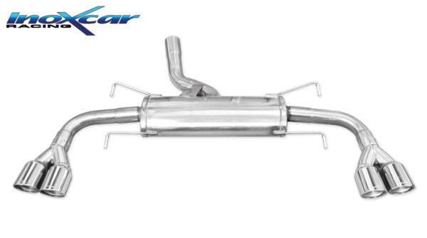 INOX CAR - POSTERIORE CON USCITA 2 X DIAM.80 X-RACE DX+SX OPEL GT 2.0 16V TURBO (264CV) 2007
