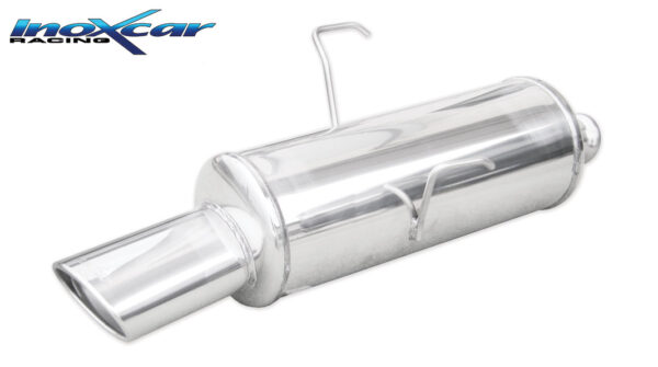 INOX CAR - POSTERIORE CON USCITA SINGOLA OVALE PEUGEOT 106 1.4 (75CV) 1996-2003