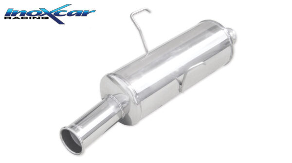INOX CAR - POSTERIORE CON USCITA DIAM. 76 RETRO STYLE PEUGEOT 106 1.6 16V RALLYE / GTI / 1.6 16V 1996-2003