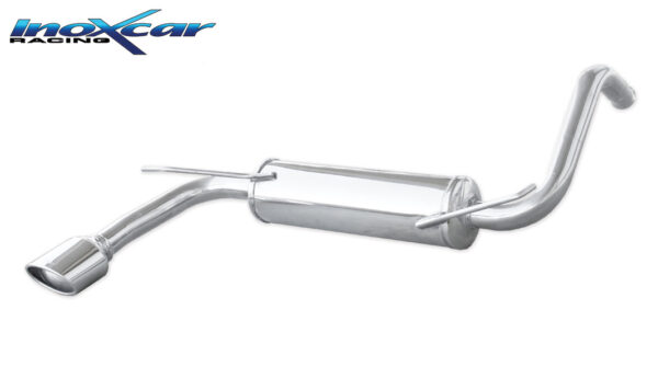 INOX CAR - POSTERIORE CON USCITA OVALE PEUGEOT 107 1.0 12V (68CV) 2005