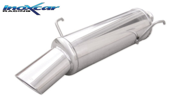 INOX CAR - POSTERIORE CON USCITA SINGOLA OVALE PEUGEOT 206 1.4 (75CV) 2000