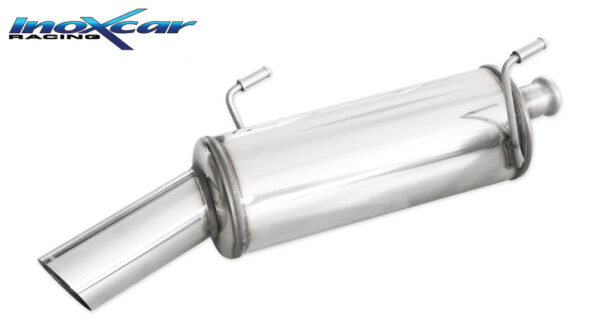 INOX CAR - POSTERIORE CON USCITA SINGOLA DIAM. 90 RALLY PEUGEOT 206 1.6 16V XS 110CV 2001-2006