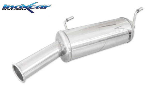 INOX CAR - POSTERIORE CON USCITA SINGOLA DIAM. 76 RETRO STYLE PEUGEOT 206 2.0 16V GTI 136CV 1999-2004