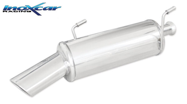 INOX CAR - POSTERIORE CON USCITA SINGOLA OVALE PEUGEOT 206 2.0 16V GTI 136CV 1999-2004