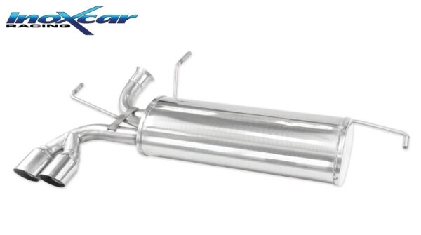 INOX CAR -  POSTERIORE CON USCITA 2X DIAM. 80 RACING PEUGEOT 206 RC 2.0 16V (177CV) 2006
