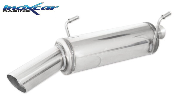 INOX CAR -  POSTERIORE CON USCITA SINGOLA DIAM.90 RALLY PEUGEOT 206 1.6 HDI 110CV 2004-2006