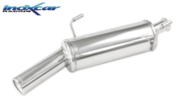 INOX CAR -  POSTERIORE CON USCITA SINGOLA DIAM.80 PEUGEOT 206 1.6 HDI 110CV 2004-2006
