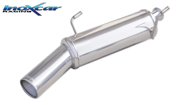 INOX CAR -  POSTERIORE CON USCITA SINGOLA DIAM.102 PEUGEOT 206 1.6 HDI 110CV 2004-2006