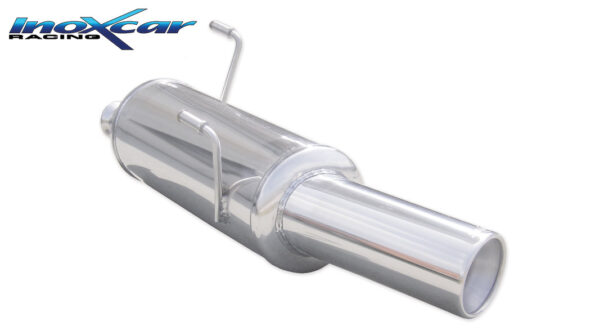 INOX CAR -  POSTERIORE CON USCITA SINGOLA DIAM. 102 PEUGEOT 206 CC 2.0 16V 136CV 2001-2004