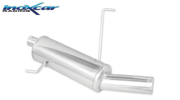 INOX CAR -  POSTERIORE CON USCITA SINGOLA DIAM.80 PEUGEOT 206 SW 2.0 16V 136CV 2002-2004