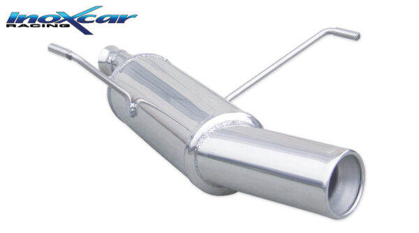 INOX CAR -  POSTERIORE CON USCITA SINGOLA DIAM.102 PEUGEOT 206 SW 2.0 16V 136CV 2002-2004
