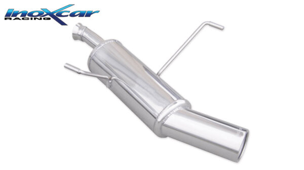 INOX CAR -  POSTERIORE CON USCITA SINGOLA DIAM.80 PEUGEOT 206 SW 2.0 HDI (90CV) 2002-2005