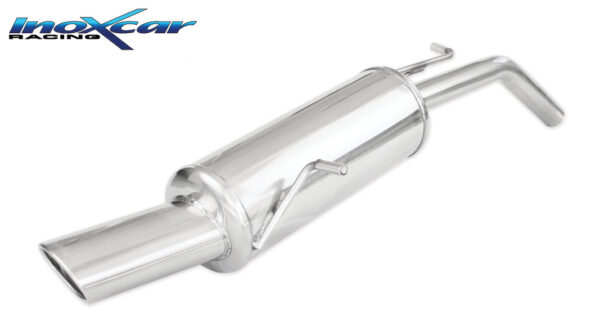 INOX CAR -  POSTERIORE CON USCITA SINGOLA OVALE PEUGEOT 207 1.4 XS 16V (95CV) 2008