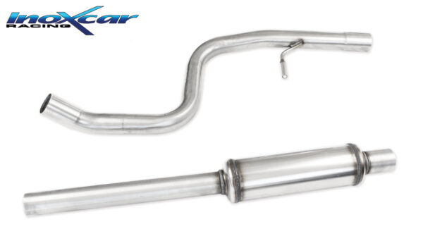 INOX CAR -  TUBO CENTRALE SILENZIATO PEUGEOT 207 1.6 16V GTI (175CV) 2007