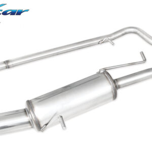 INOX CAR -  TUBO CENTRALE DIRETTO + POSTERIORE CON USCITA DIAM.100 RACING PEUGEOT 207 1.6 16V THP 150CV 2006