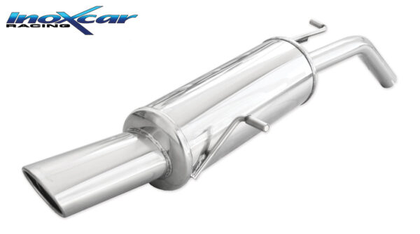 INOX CAR - POSTERIORE CON USCITA SINGOLA OVALE PEUGEOT 207 CC 1.6 16V 120CV 2007