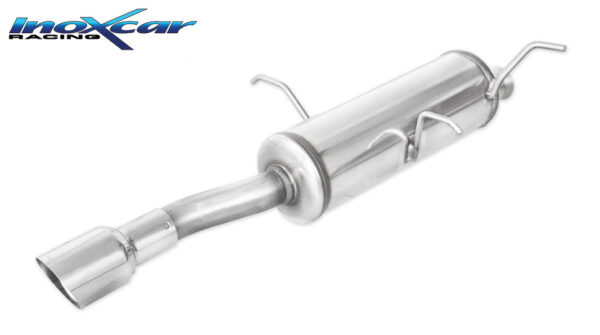 INOX CAR - POSTERIORE CON USCITA SINGOLA DIAM.90 RALLY PEUGEOT 306 1.6 CABRIO 89CV 1993-1997