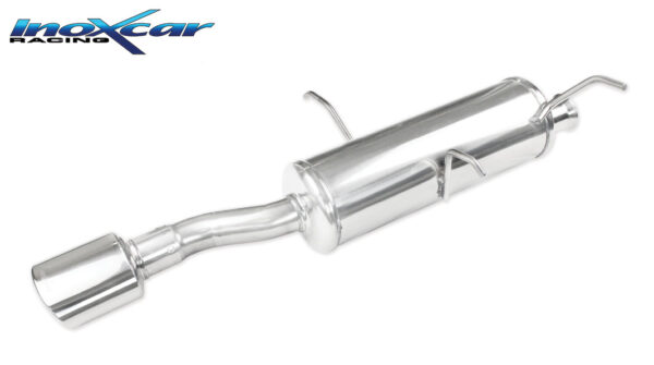 INOX CAR - POSTERIORE CON USCITA SINGOLA OVALE PEUGEOT 306 1.6 CABRIO 89CV 1993-1997